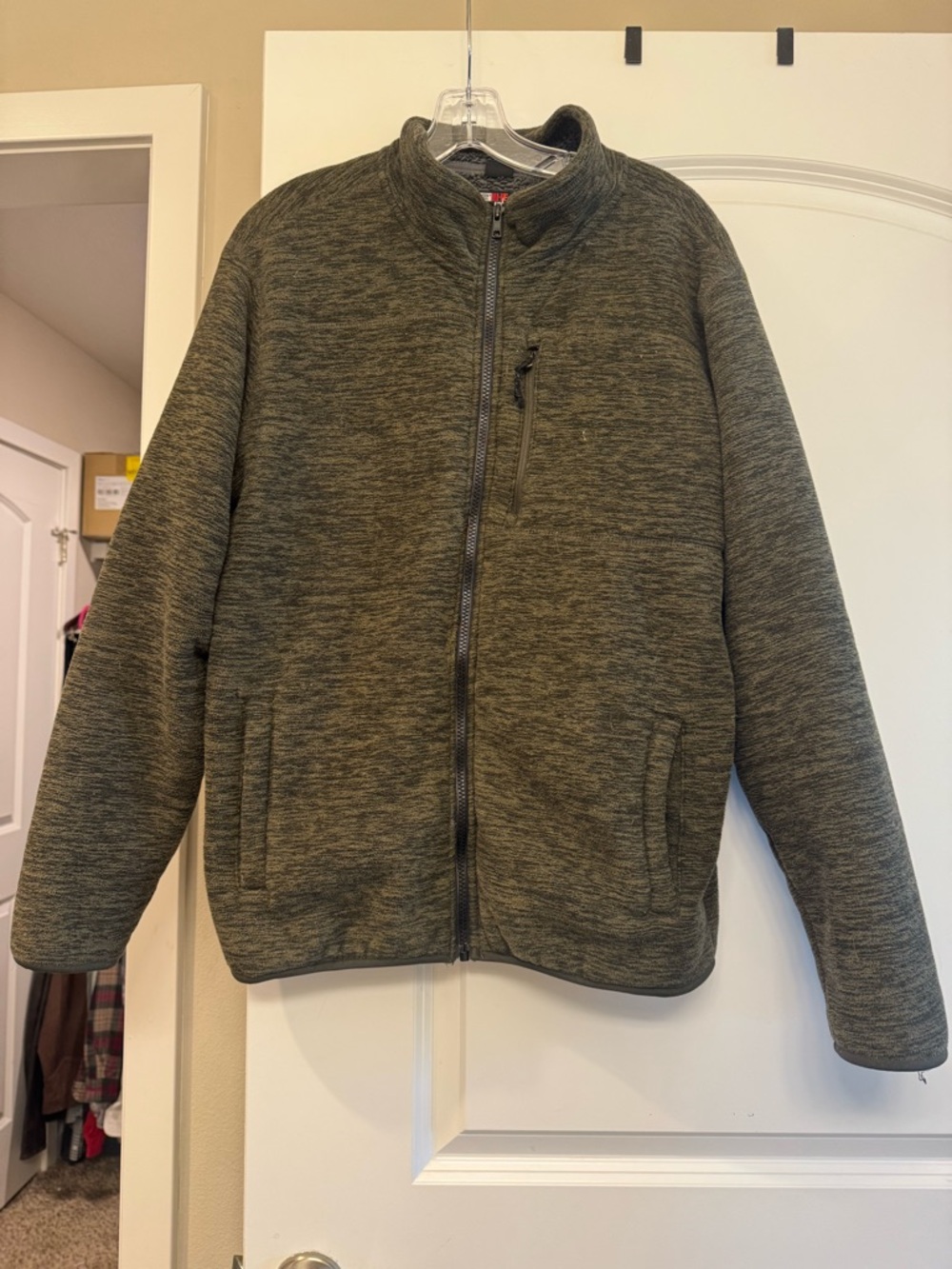 32 Degrees Olive Green Heather Full-Zip Performance Jacket